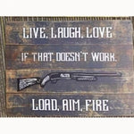 Live Laugh Love 12 x 16 Tin Sign