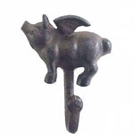 Cast Iron Flying Pig Hook (left)