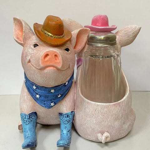 Two Pigs Salt & Pepper Holder