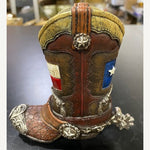 Texas Flag Boot Pen & Pencil Holder