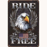 Ride Free 12 x 16 Tin Sign