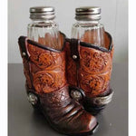 Brown Boot Salt & Pepper Holder