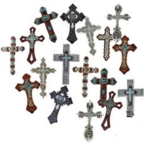 Turquoise Cross 18 Piece Magnet Set