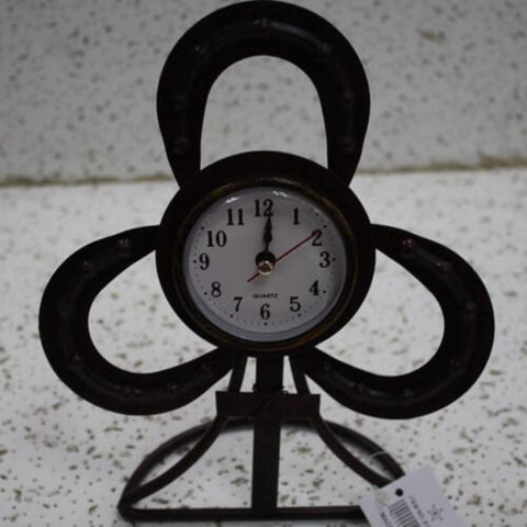 Rustic Metal Table Clock