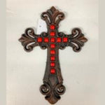 Red Stone Cast Iron Cross