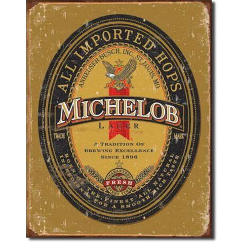 1392 Michelob Lager Tin Sign