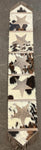 Cowhide Star Table Runner 66" x 12"