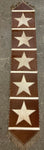 Cowhide Star Table Runner 66" x 12"