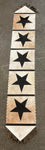 Cowhide Star Table Runner 66" x 12"