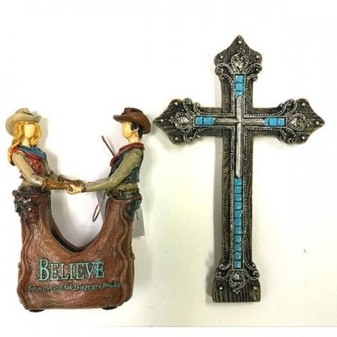 Cowgirl & Cowboy Cross