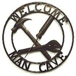 24" Metal Welcome Man Cave Double Rope
