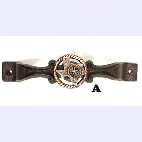 Texas Star Copper Concho Cast Iron Handle