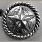 Silver Star Rope Concho