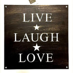 Metal Live Laugh Love Wall Plaque