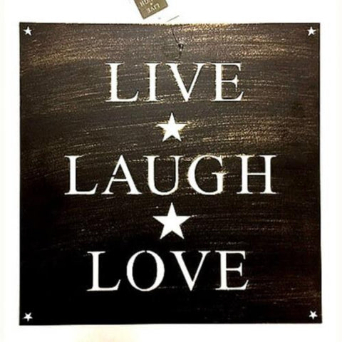 Metal Live Laugh Love Wall Plaque
