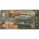 Motel ~ Tin Sign License Plate