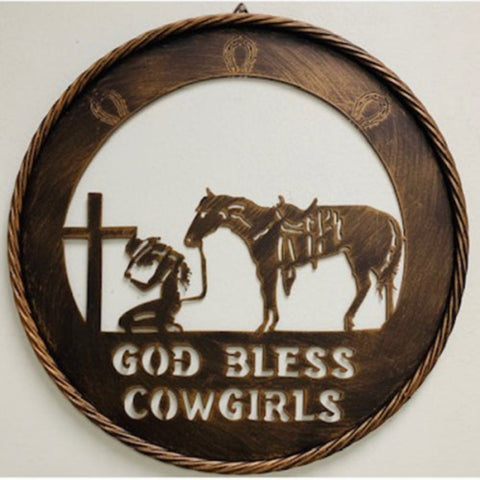 18" Heavy Metal God Bless Cowgirls