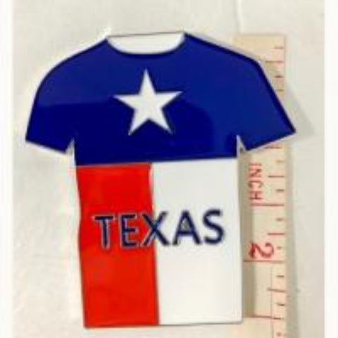 Texas Flag Tee Metal Magnet