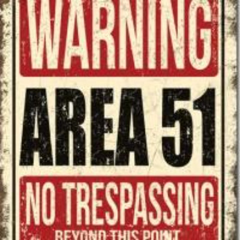 Area 51 Tin Sign