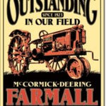 Farmall Tractor Tin Sign