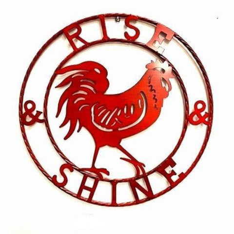 24" Rise & Shine Rooster In Rope