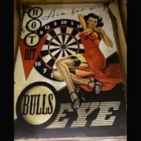 Bullseye 8 x 12 Tin Sign