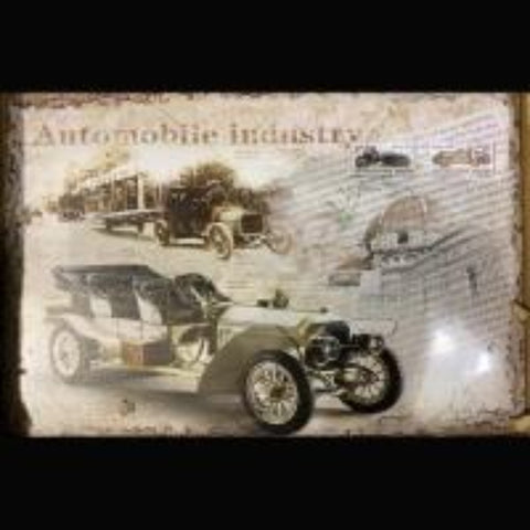 Automobile 8 x 12 Tin Sign