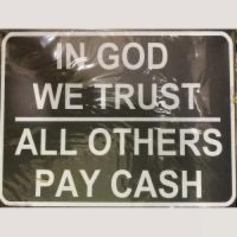 In God We Trust 12 x 16 Tin Sign