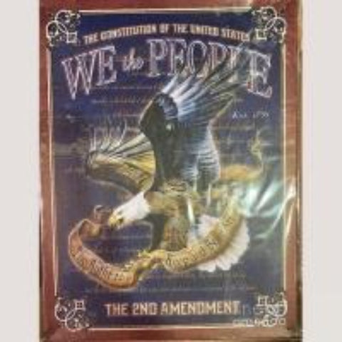 We the People 12 x 16 Tin Sign