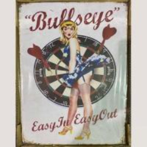 Bullseye 12 x 16 Tin Sign