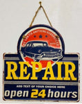 Repair Metal Sign