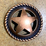 Copper Hollow Star Concho ~ Dozen