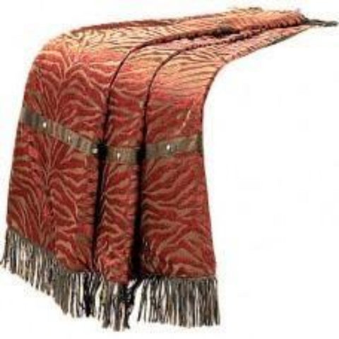 Red Zebra Reversible Throw