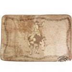 Bull Riding Light Brown 23x35 Kitchen or Bath Mat