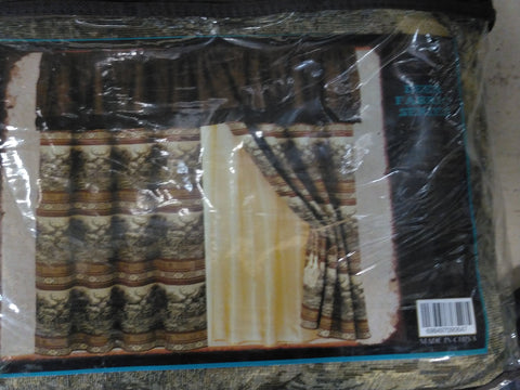 Deer Pattern Window Curtain Set