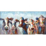 Colorful Cow Herd Canvas