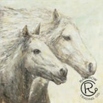 Double Running Horse Canvas