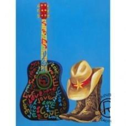 Guitar & Boots Canvas