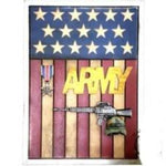 Army US Flag Plaque