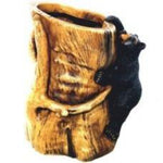 Black Bear Faux Wood Pen Holder