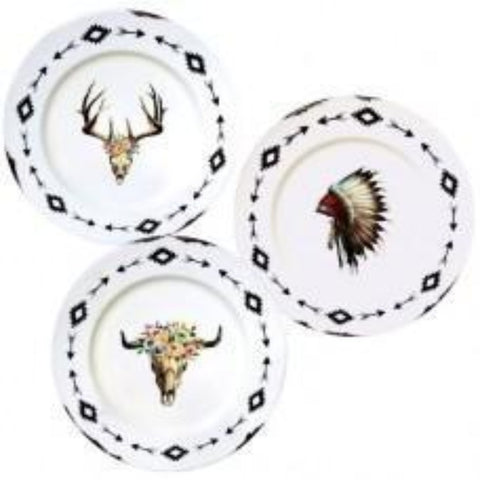 Western Metal Charger Set of 3