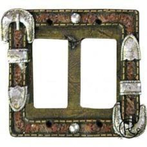 Belt Double Rocker Switch Plate