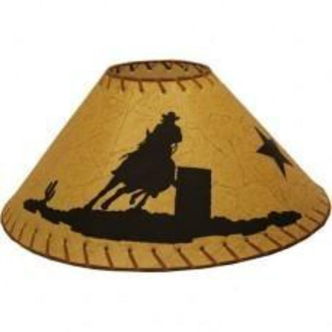 Lamp Shade 20" with Cowboy Picture