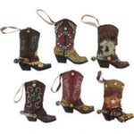 Boot Ornament Set Of 6