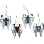 Metal Wing Ornament 4 Piece Set