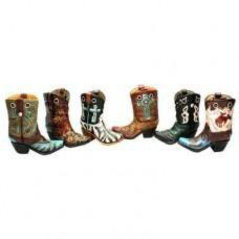 Cowboy Boot with Holes Set Of 6