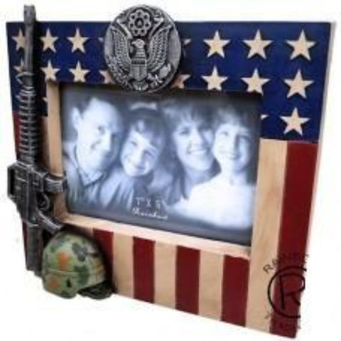 US Flag Army 7x5 Frame