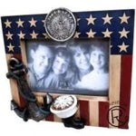 US Flag Navy 7x5 Frame