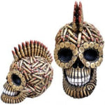 Skull with Gold Bullet Decor