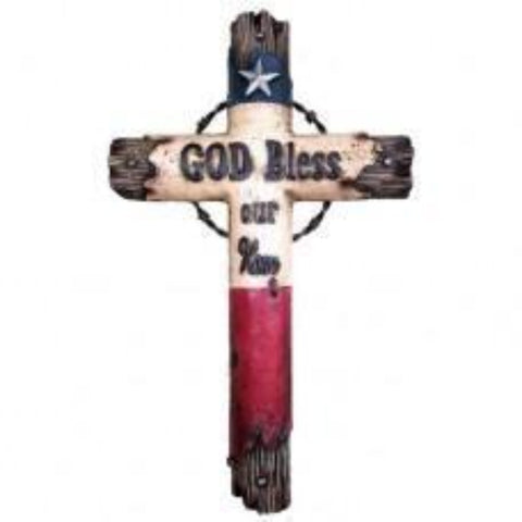 Texas 12" Cross Plaque